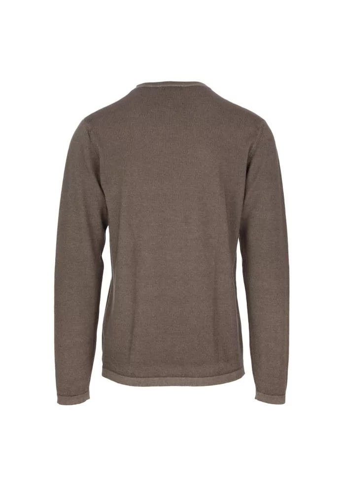 WOOL & CO | MAGLIONE LANA MERINO MARRONE Economico
