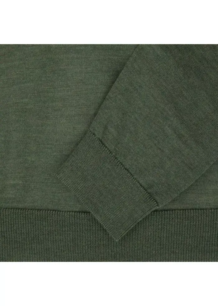 WOOL & CO | MAGLIONE SCOLLO V VERDE Online