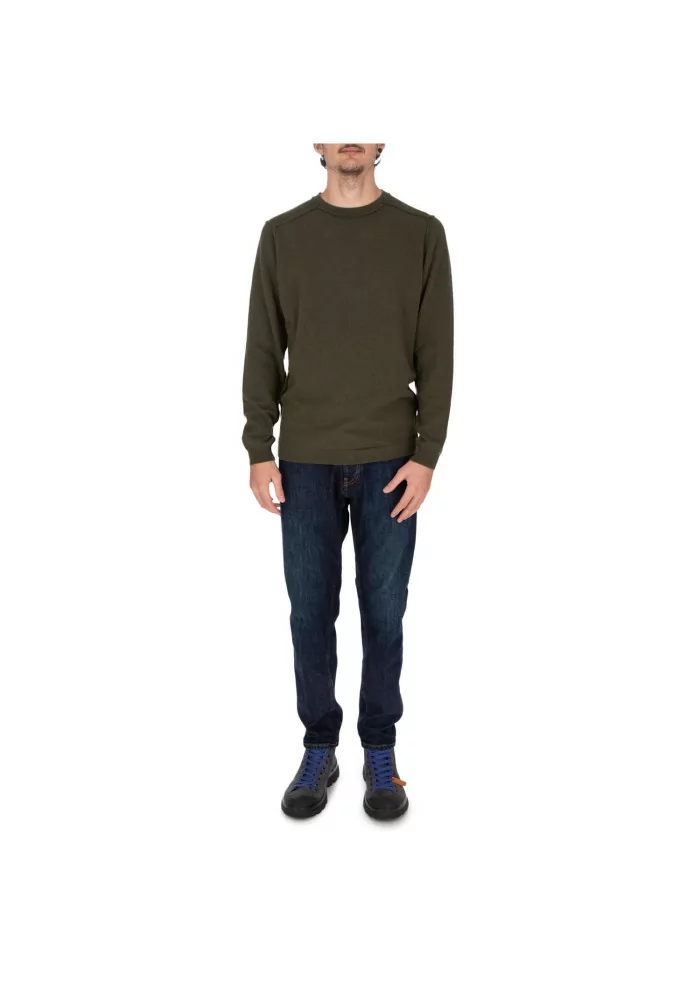 WOOL & CO | MAGLIONE LANA VISCOSA VERDE Outlet