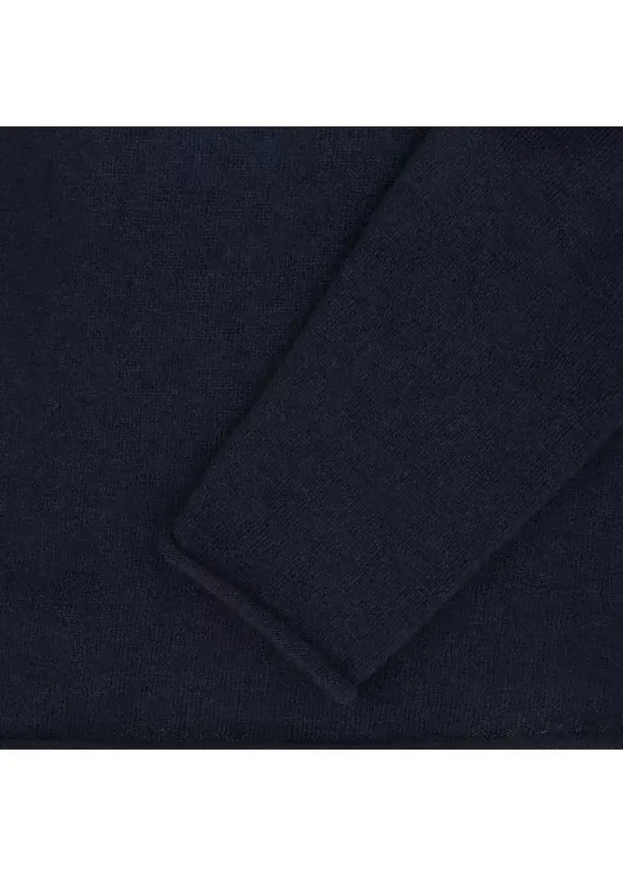 WOOL & CO | MAGLIONE TAGLIO VIVO BLU SCURO In Vendita