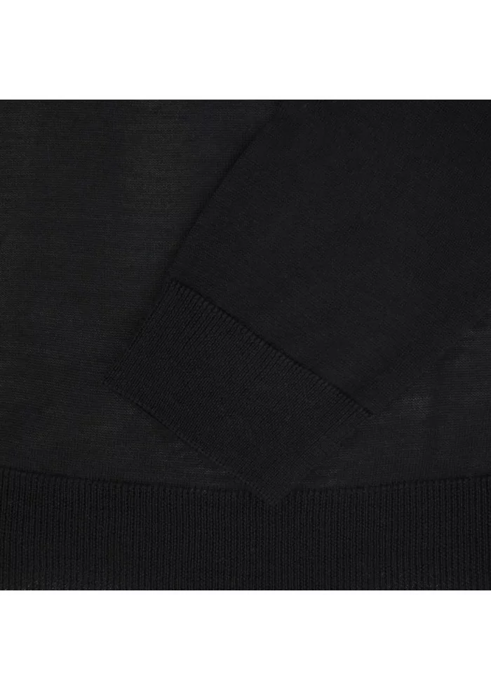 WOOL & CO | MAGLIONE LANA MERINO NERO Offerte