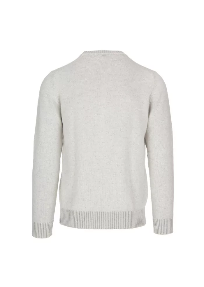 JURTA | MAGLIONE GIROCOLLO LANA MERINO GRIGIO PERLA Vendita Economica