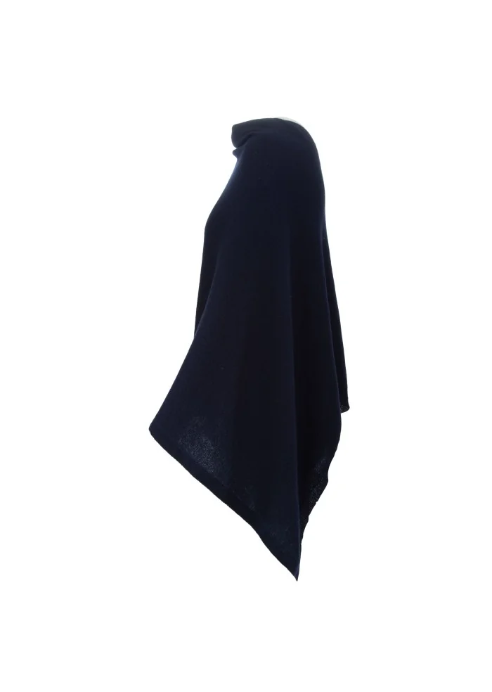 CASHMERE ISLAND | PONCHO SORRENTO BLU Spedizione gratuita