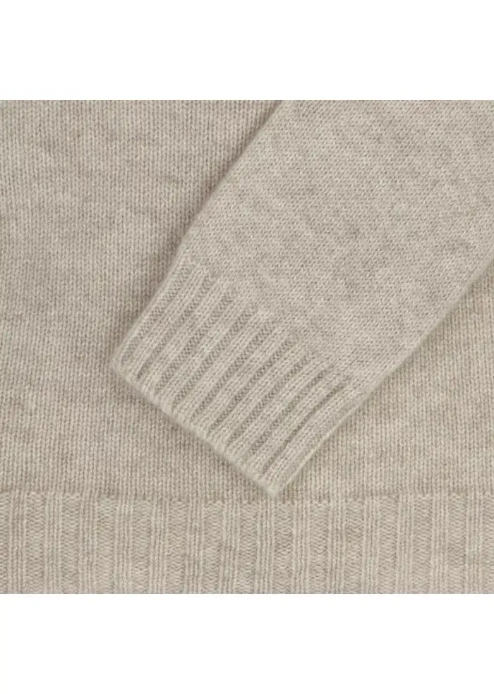 RIVIERA CASHMERE | MAGLIONE BARCHETTA BEIGE Offerta speciale