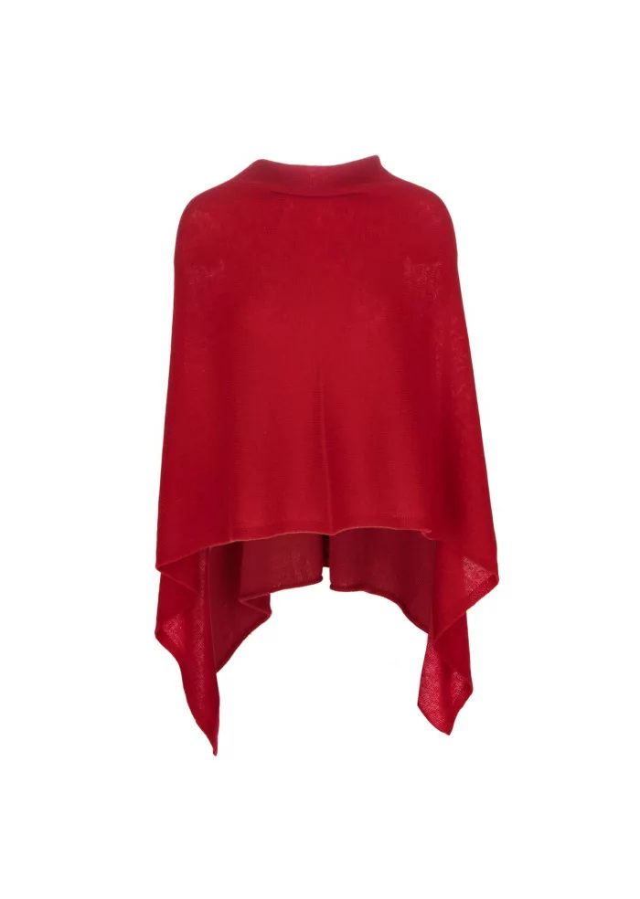 RIVIERA CASHMERE | MANTELLINA RASATA ROSSA Flash Sale