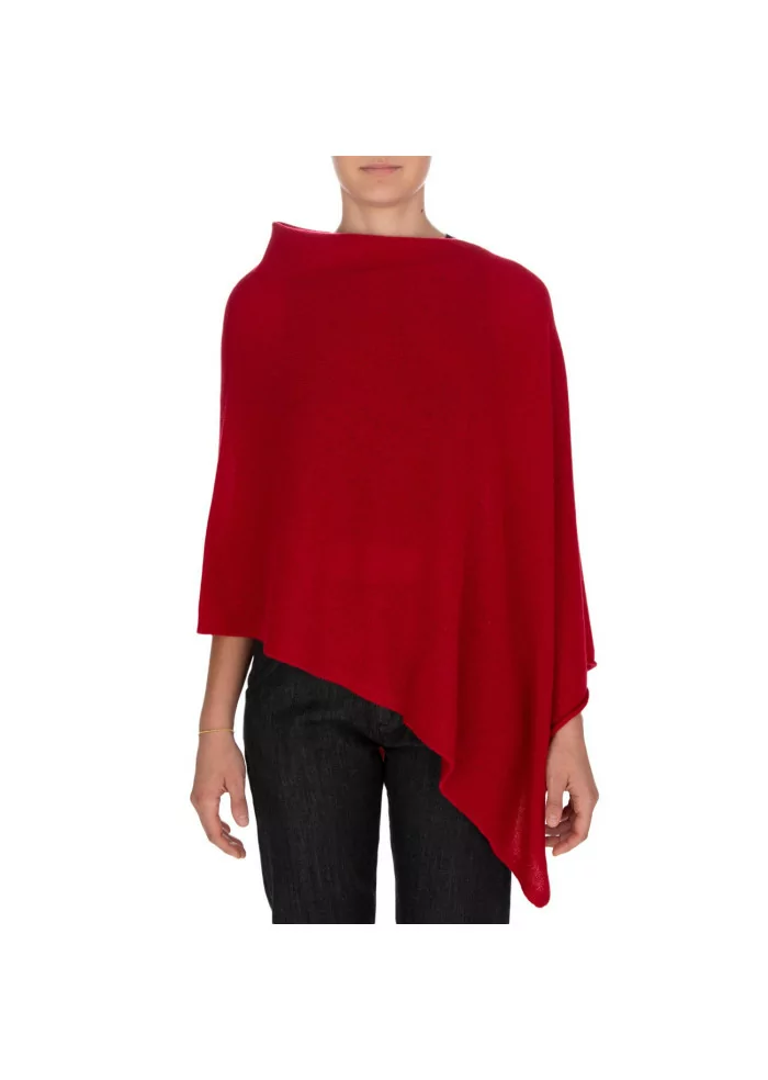 RIVIERA CASHMERE | MANTELLINA RASATA ROSSA Flash Sale