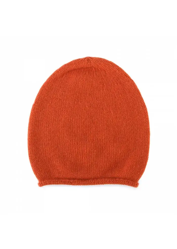 BERRETTO UNISEX RIVIERA CASHMERE | 118R CUPOLA RASATA ARANCIONE Vendite stagionali