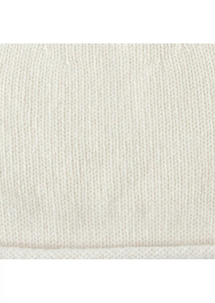 BERRETTO UNISEX RIVIERA CASHMERE | 118R CUPOLA RASATA BIANCO Black Friday