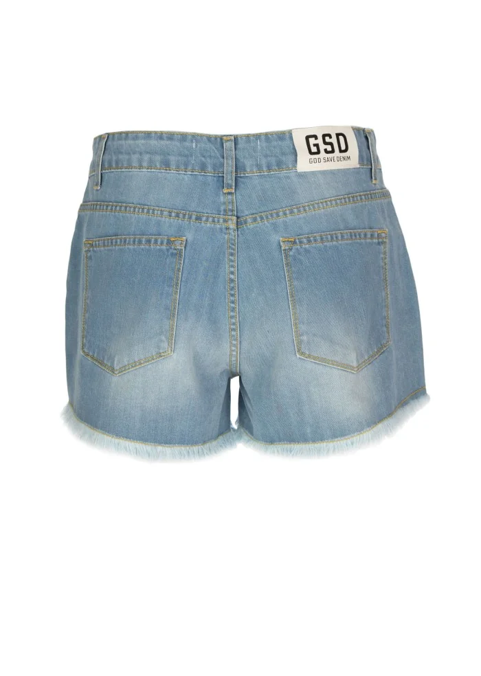 GOD SAVE DENIM | SHORTS DENIM IRIS AZZURRO Offerte esclusive