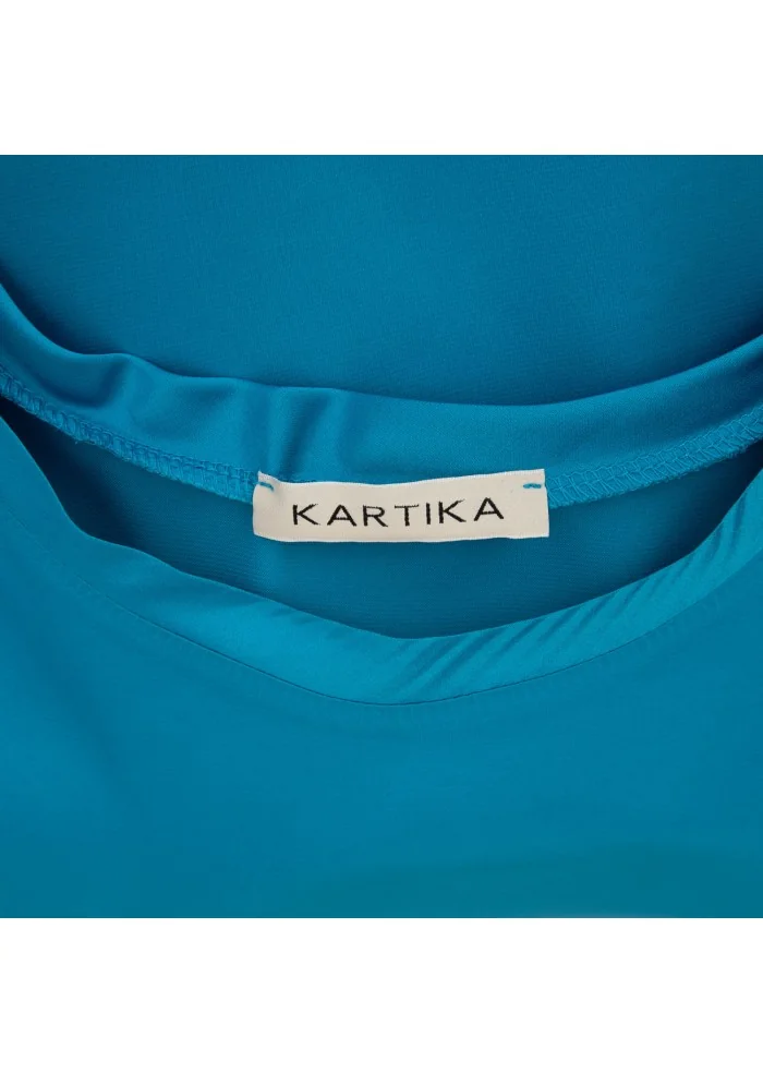 KARTIKA | CAMICIA MANICHE AMPIE ACQUA MARINA Sconti VIP