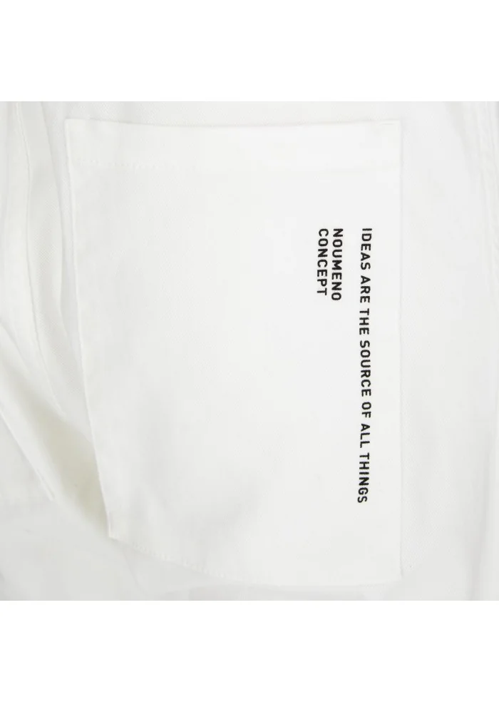 NOUMENO CONCEPT | PANTALONI COTONE BIANCO Ultimo giorno