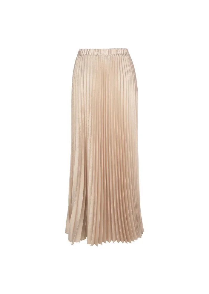 KARTIKA | GONNA MIDI PLISSETTATA BEIGE Fino al 65% di sconto