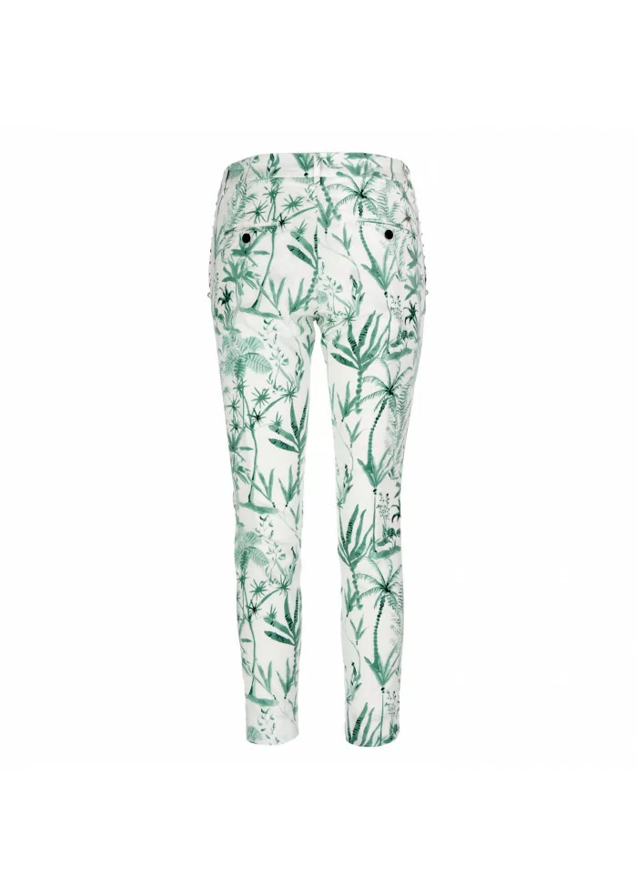 MASON'S | PANTALONI JAQUELINE CAPRI BIANCO VERDE 50% di sconto per tempo limitato