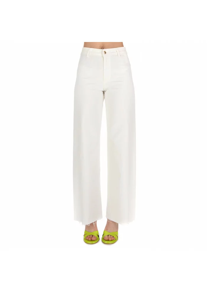 KARTIKA | JEANS PALAZZO COTONE BIANCO Italy