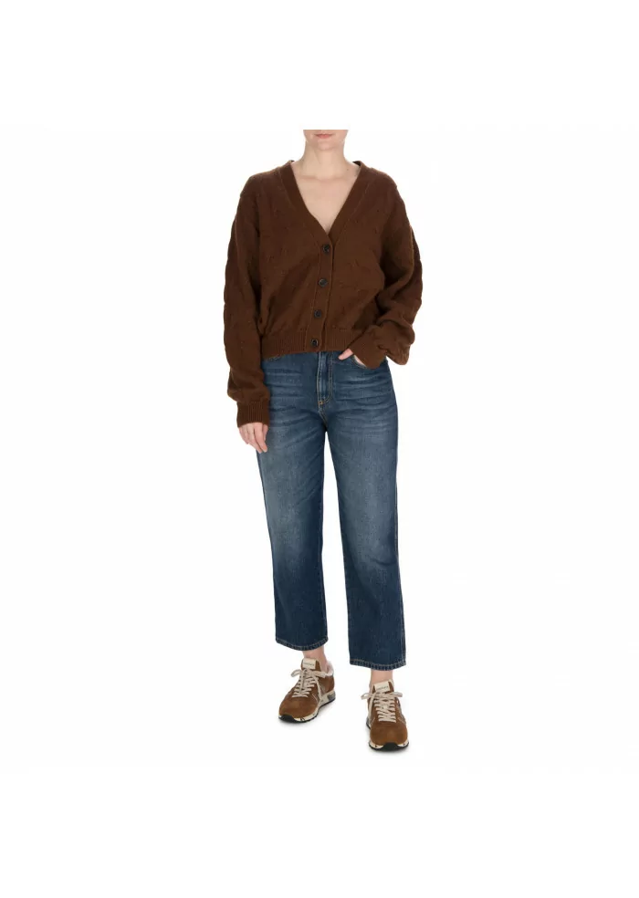 SOLOTRE | CARDIGAN LANA MARRONE In Linea