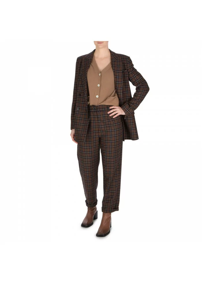 SOLOTRE | PANTALONI LANA MARRONE Nuovo