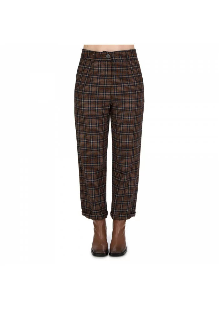 SOLOTRE | PANTALONI LANA MARRONE Nuovo