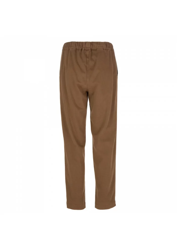 SEMICOUTURE | PANTALONI JOGGER VITA ALTA MARRONE Qualità