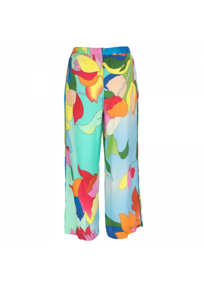 PANTALONI DONNA SEMICOUTURE | Y2ST34 FLW08 MULTICOLORE Soddisfazione Garantita