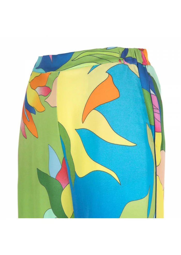 PANTALONI DONNA SEMICOUTURE | Y2ST34 FLW08 MULTICOLORE Soddisfazione Garantita