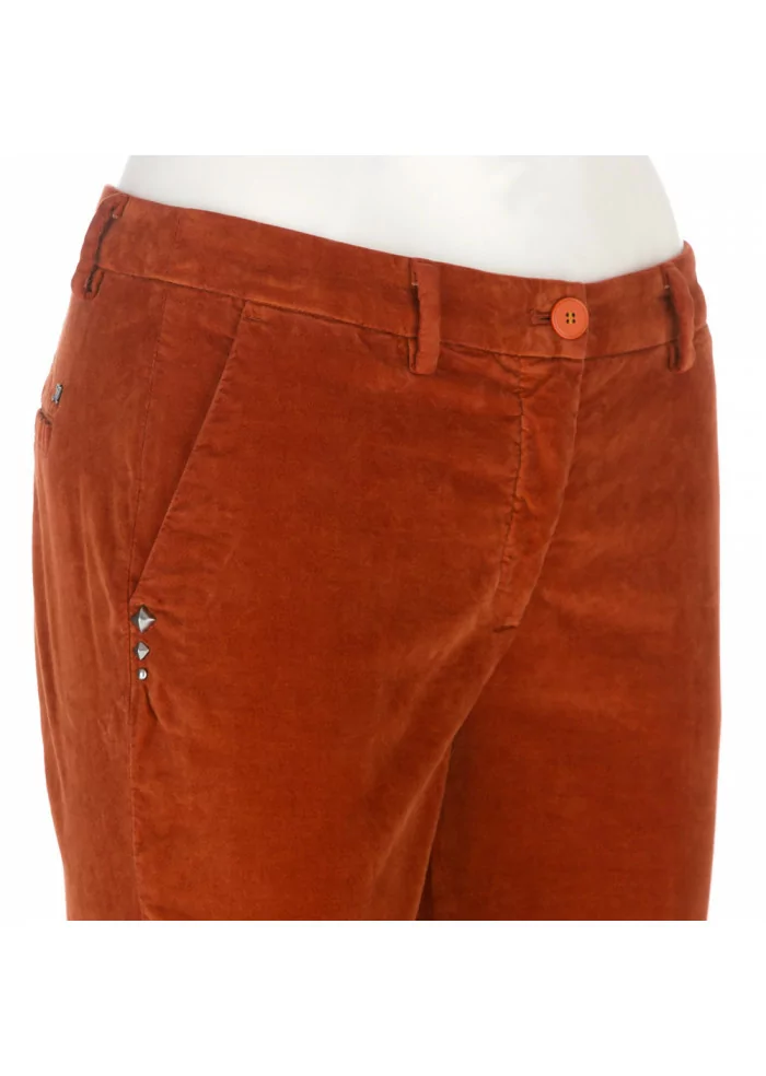 MASON'S | PANTALONI DONNA "NEW YORK" ARANCIONE Consegna Veloce