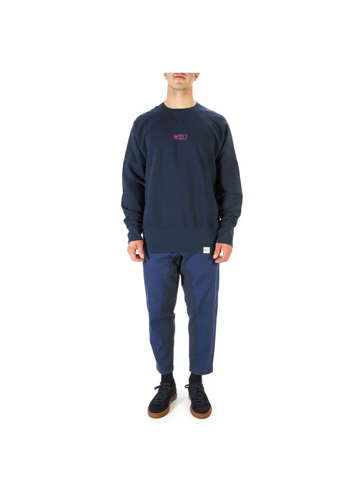 ABBIGLIAMENTO UNISEX FELPA 100% COTONE ORGANICO NAVY BLU WRAD Presa