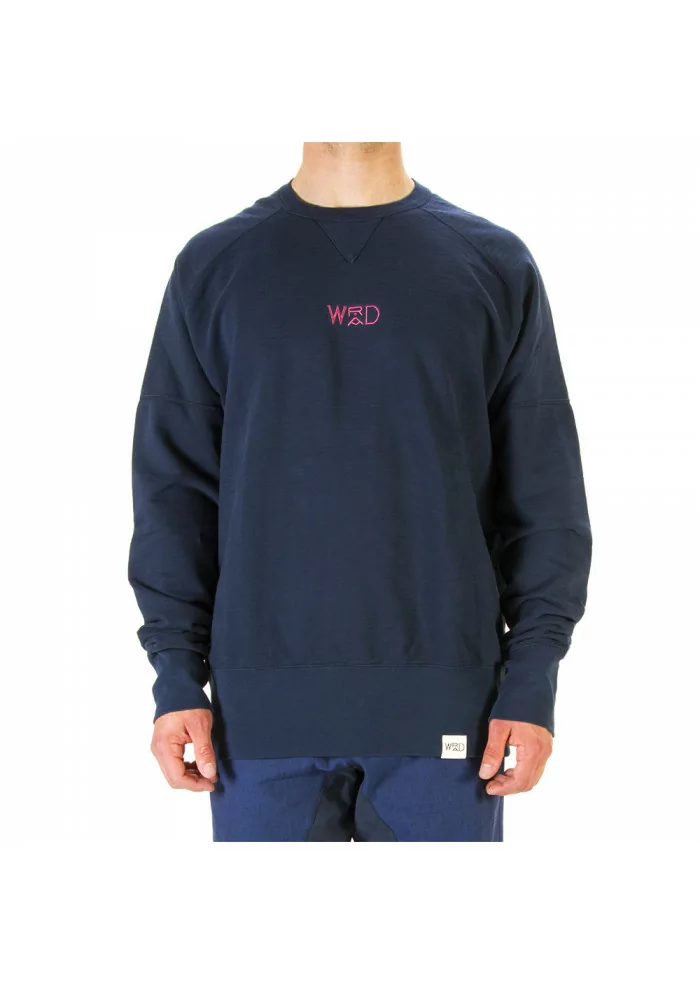 ABBIGLIAMENTO UNISEX FELPA 100% COTONE ORGANICO NAVY BLU WRAD Presa