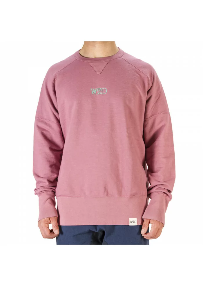 ABBIGLIAMENTO UNISEX FELPA 100% COTONE ORGANICO ROSA ANGURIA WRAD Sconto