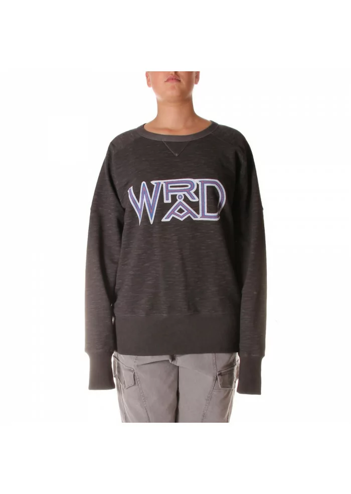 ABBIGLIAMENTO UNISEX FELPA COTONE ORGANICO LOGO GRIGIO WRAD Online