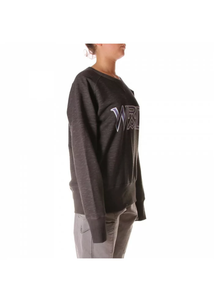 ABBIGLIAMENTO UNISEX FELPA COTONE ORGANICO LOGO GRIGIO WRAD Online