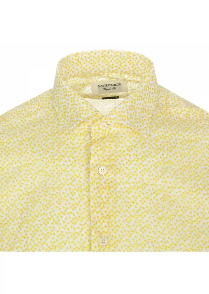 MASTRICAMICIAI | CAMICIA COTONE LUCA GIALLO Nuova