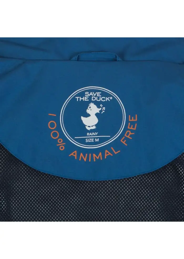 SAVE THE DUCK | IMPERMEABILE DARK FINLAY BLU Negozio online di fabbrica