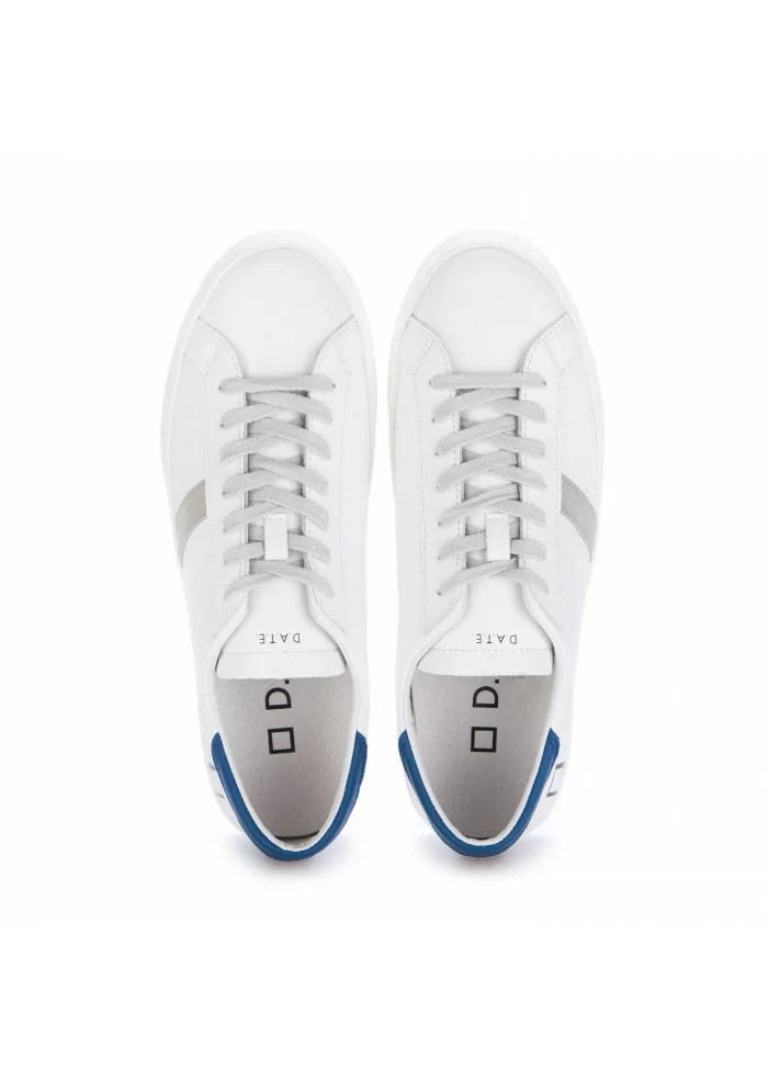 D.A.T.E. | SNEAKERS BASSE IN PELLE HILL CALF BIANCO BLU Offerta speciale