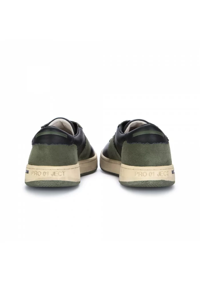 PRO 01 JECT | SCARPE SNEAKERS PELLE SCAMOSCIATA VERDE Offerta San Valentino
