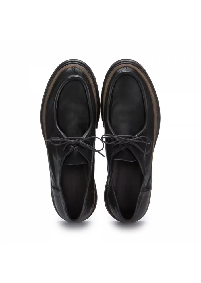 PAWELK'S | SCARPE ALLACCIATE BANDA IN PELLE NERO Offerta temporanea