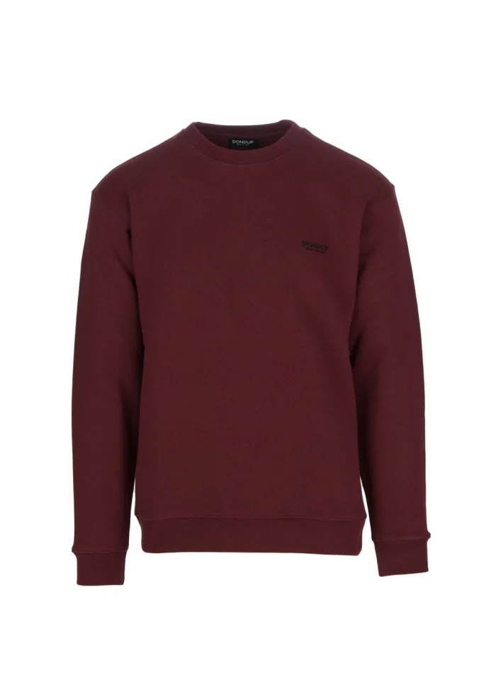 DONDUP | FELPA GIROCOLLO COTONE BORDEAUX Bestseller
