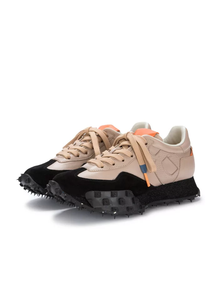 BARRACUDA | SNEAKERS PELLE CAMOSCIO ROSA NUDE NERO Sconti VIP