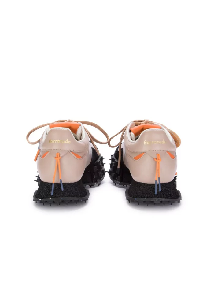 BARRACUDA | SNEAKERS PELLE CAMOSCIO ROSA NUDE NERO Sconti VIP