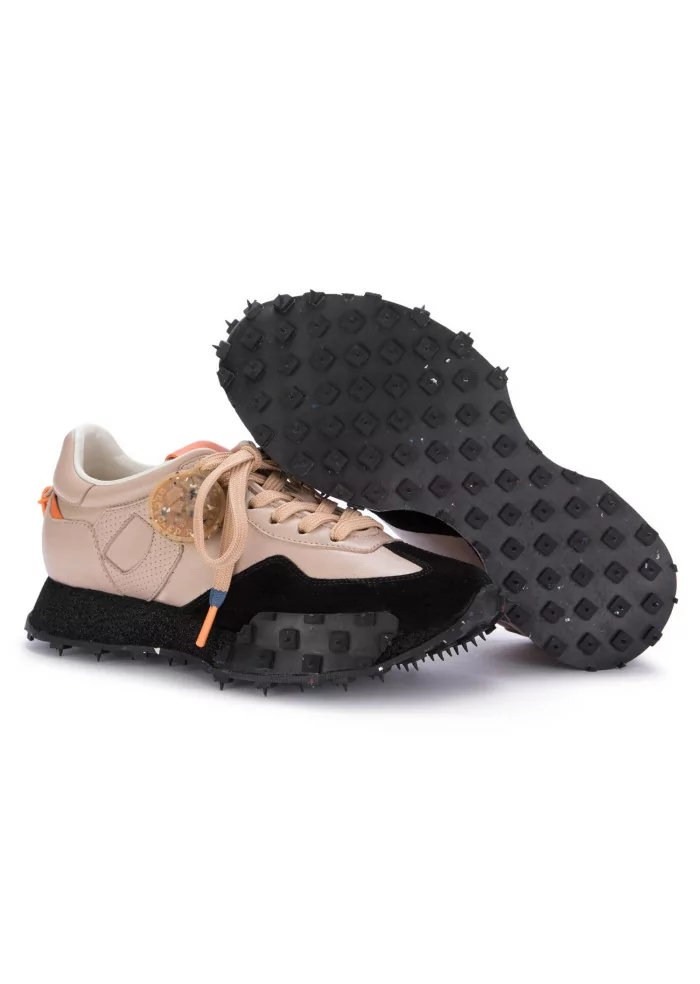 BARRACUDA | SNEAKERS PELLE CAMOSCIO ROSA NUDE NERO Sconti VIP