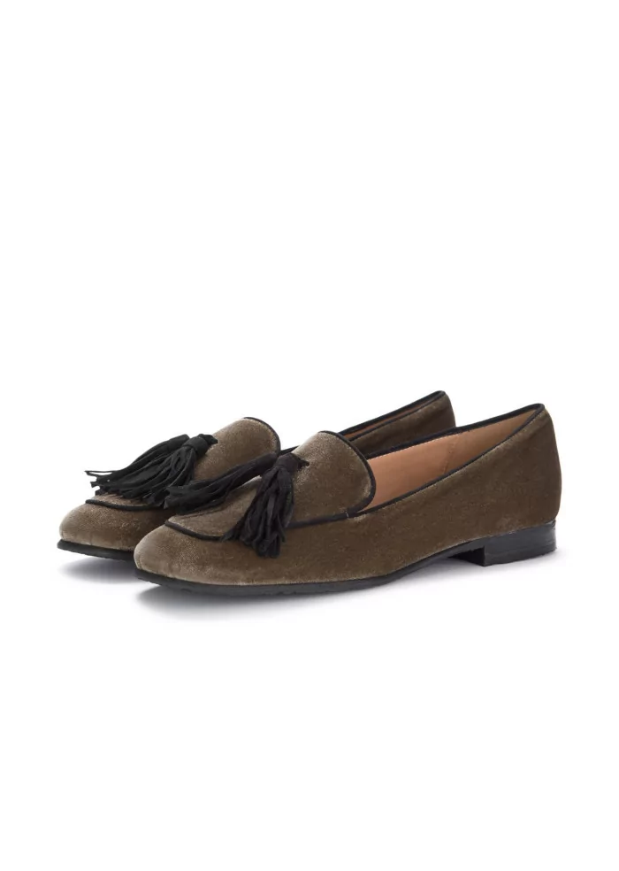 IL BORGO FIRENZE | SCARPE BASSE VELLUTO NAPPE MARRONE Prezzo basso