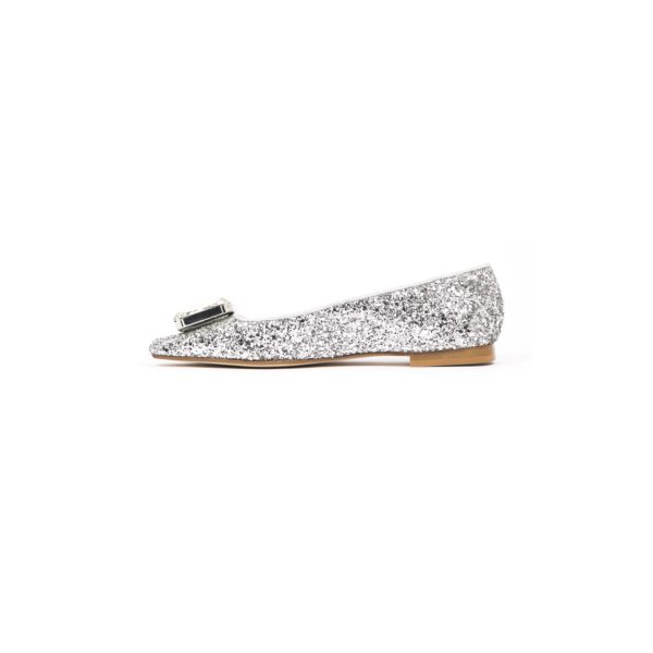 Prosperine Ballerina da Donna in Glitter con Pietra Soddisfazione Garantita
