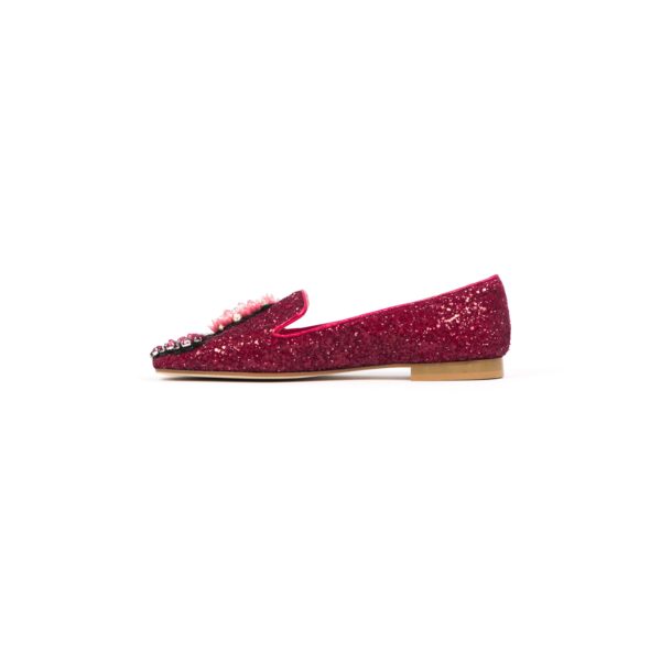 Prosperine Ballerina da Donna in Glitter con Pietre Colorate Negozi Online