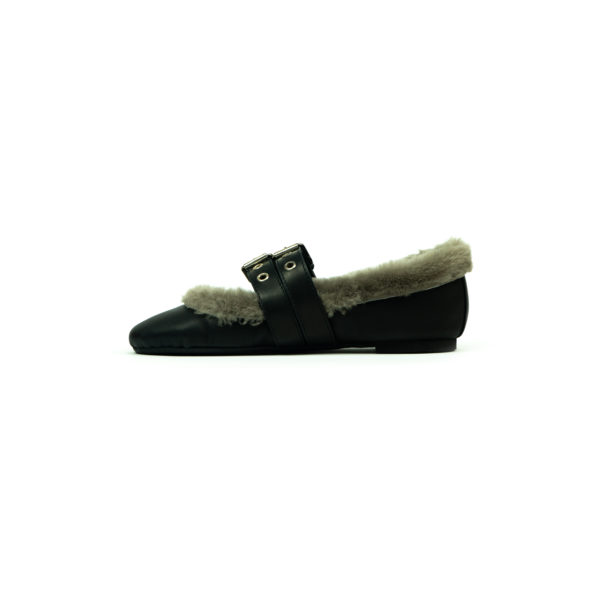 Prosperine Ballerina da Donna in Nappa con Peluche Promozione Limitata