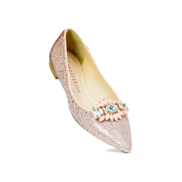 Prosperine Ballerina da Donna in Pailettes Rosa Shopping Online