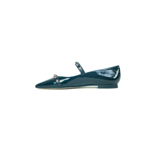 Prosperine Ballerina da Donna in Vernice con Cinturino e Borchie Offerte