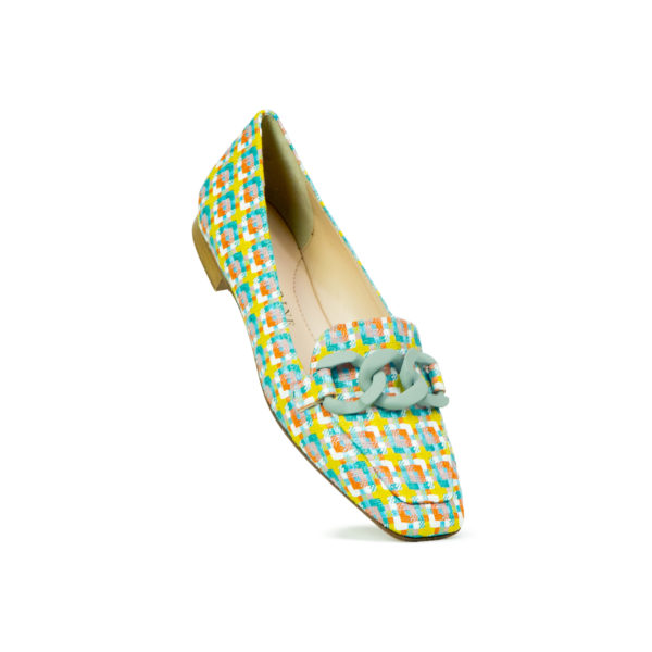 Prosperine Mocassino da Donna in Tessuto Multicolor Nuovo