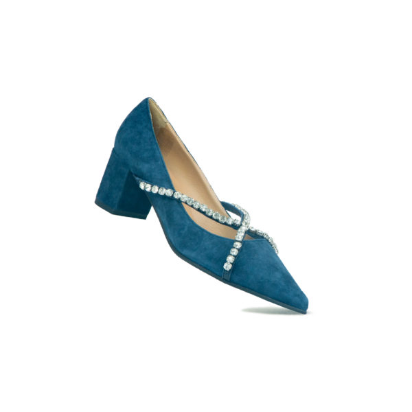 Prosperine Decolletè da Donna in Camoscio con Swarovski Shopping Online