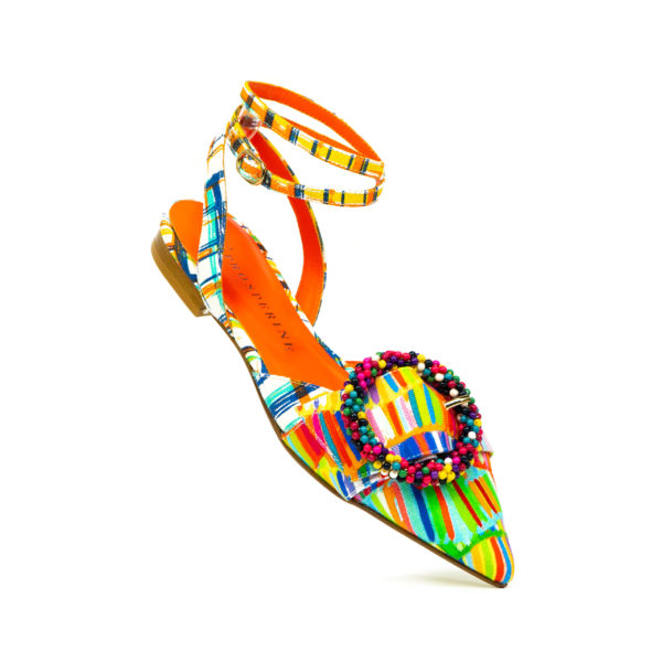Prosperine Sandalo da Donna in Tessuto Multicolor Saldi Di Fabbrica