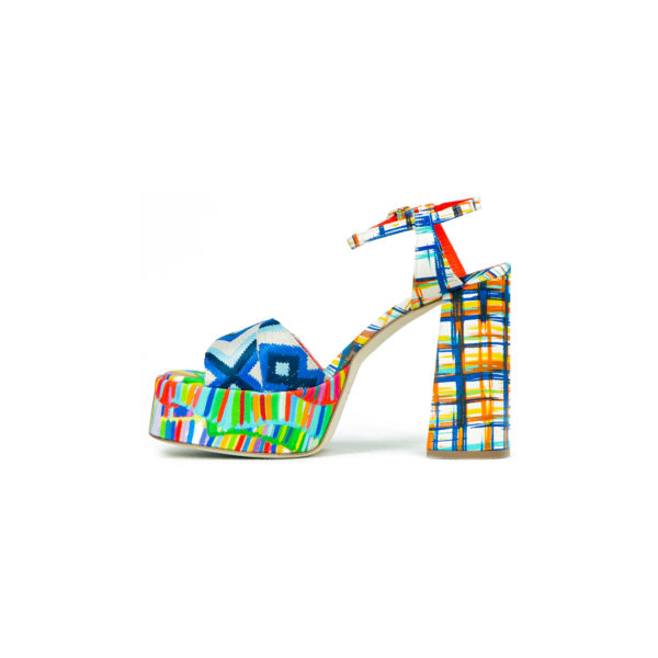 Prosperine Sandalo da Donna con Plateu Multicolor Sconto