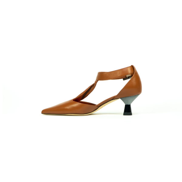Prosperine Sandalo da Donna in Nappa con Tacco Laccato Vendita Calda